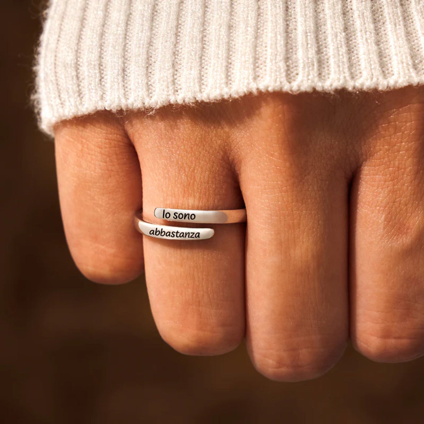 Anello "Io sono abbastanza"