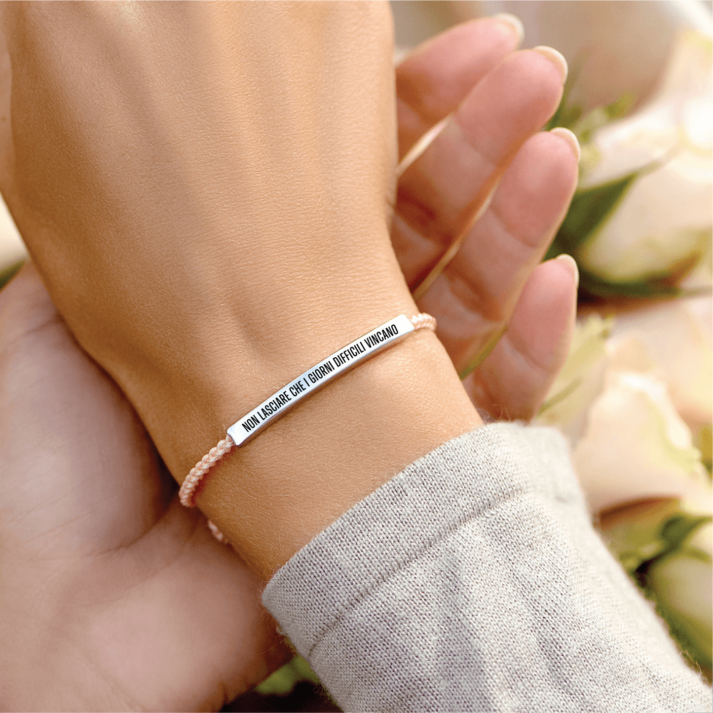 Bracciale motivazionale "Non lasciare che i giorni difficili vincano"