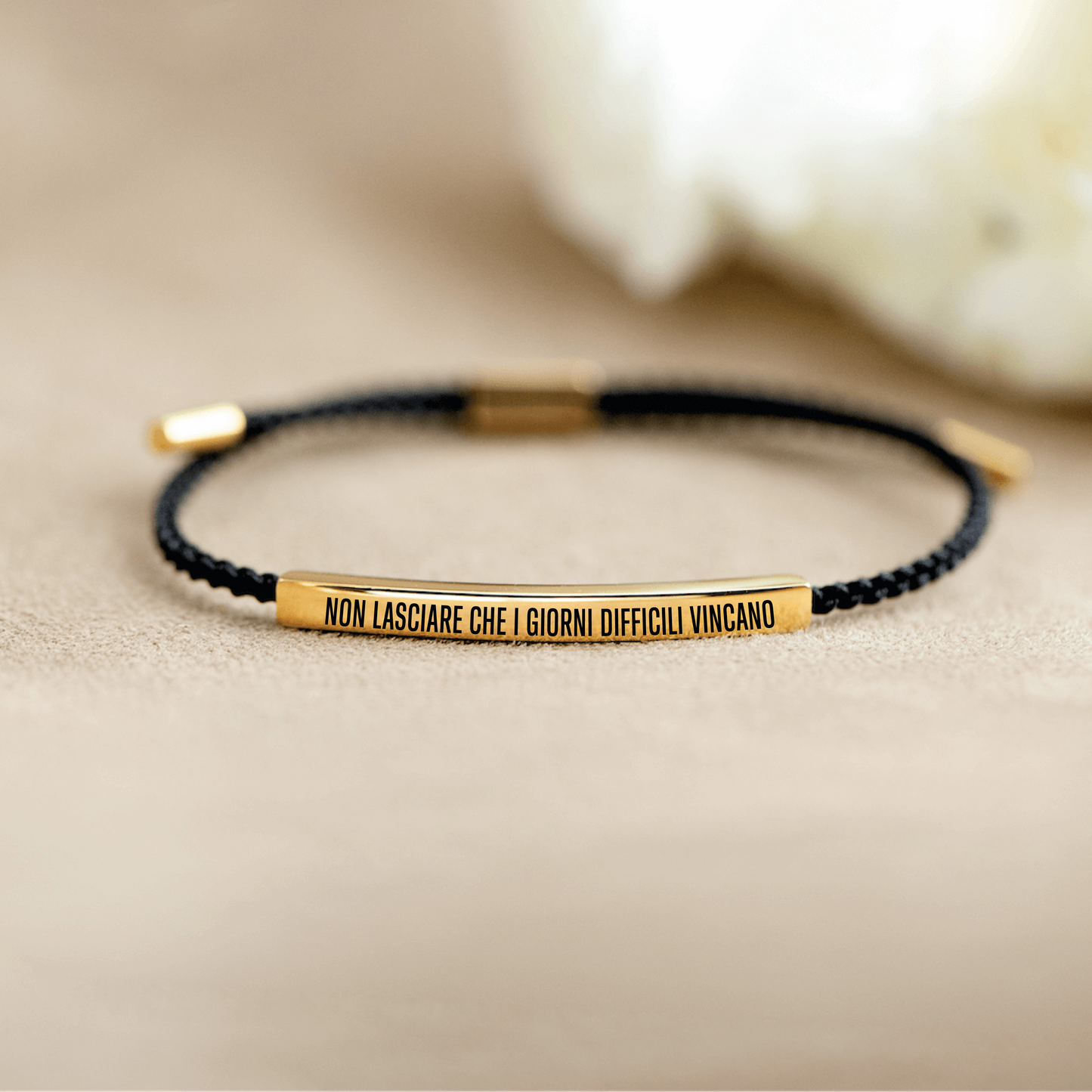 Bracciale motivazionale "Non lasciare che i giorni difficili vincano"