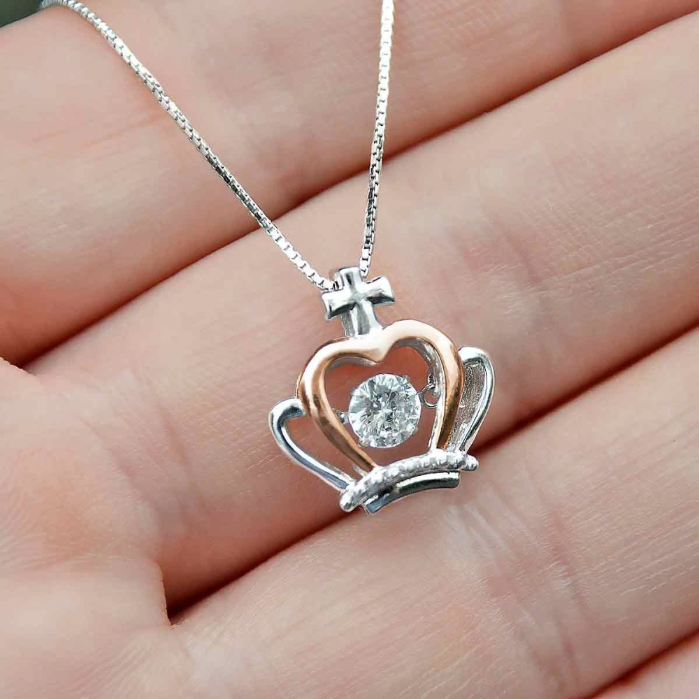 Collana Corona "Alla mia fantastica figlia"