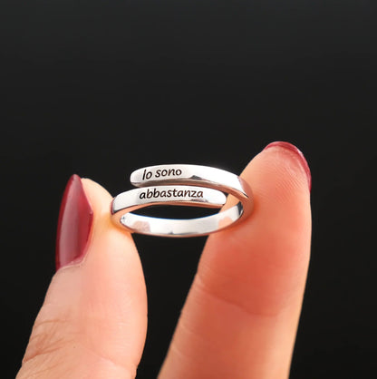 Anello "Io sono abbastanza"