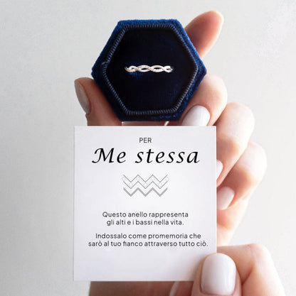 Anello Girevole " Per me Stessa"