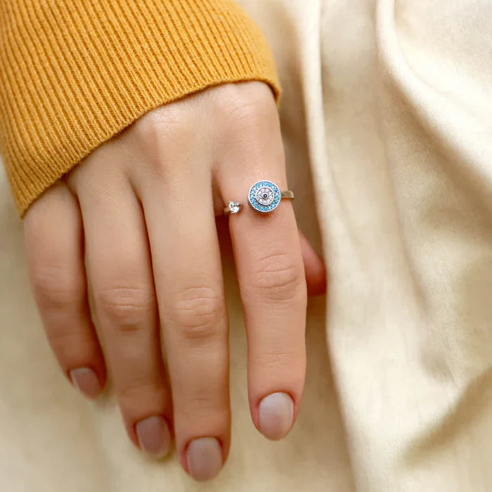 A Mia Figlia - Anello Antistress con Occhio Protettivo